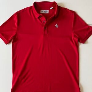Original Penguin Men's Bright Red Polo Shirt